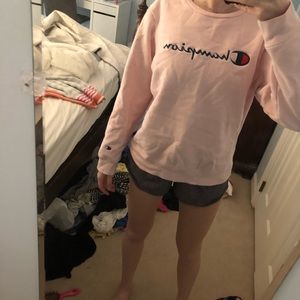 Champion baby pink sweatshirt!